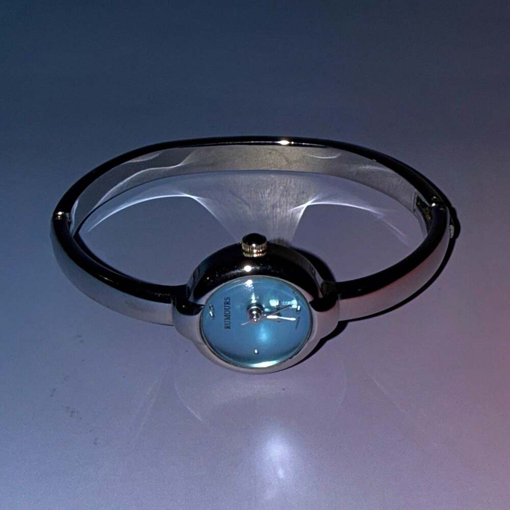 Bulova Rhapsody Women's Quartz Analog 20mm Silver SS Bangle Blue Dial 30m